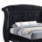 Luxury Upholstered Queen Bed with Crystal Rhinestone Button-Tufted Headboard