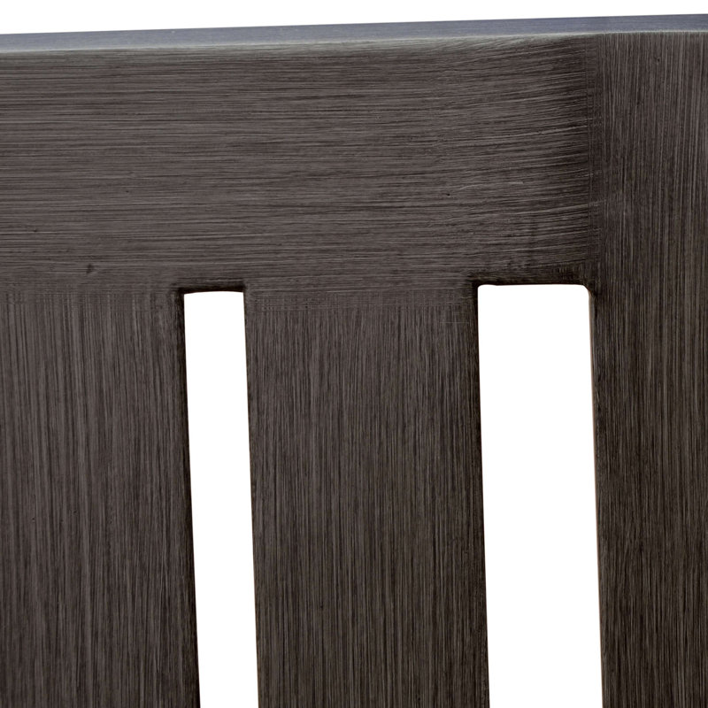 Ensemble repas d'extérieur 7 pièces avec chaises en aluminium et pieds en fer, mobilier de patio résistant aux intempéries