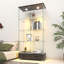 Vitrine moderne en verre avec 2 grands tiroirs-971150627