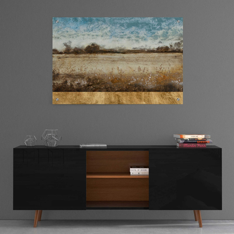 «Infinite Pasture» par Tim O'Toole, art mural en verre acrylique, H 24 po x l 36 po x P 0,2 po