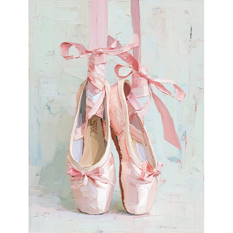 «Pink Pointe», art mural sur toile tendue, H 48 po x l 36 po