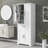 Versatile Bathroom Storage Cabinet With Doors, Drawer, And Adjustable Shelf For Organized And Functional Spaces.-114198686
