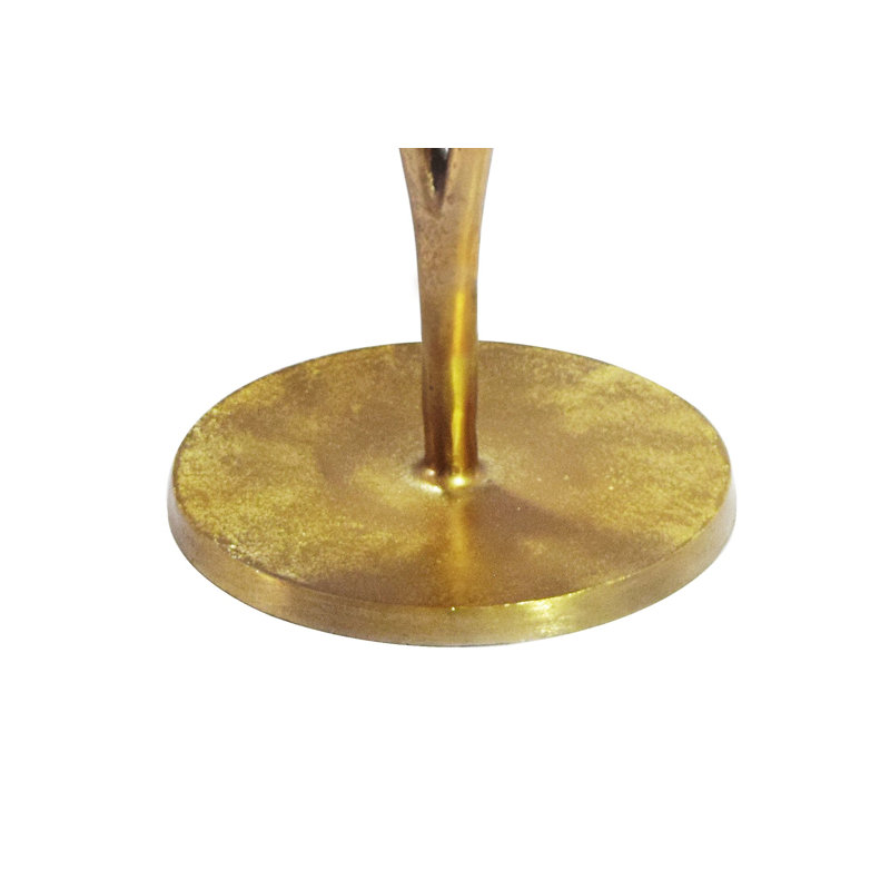 Gold Water Lily Aluminium Side Table