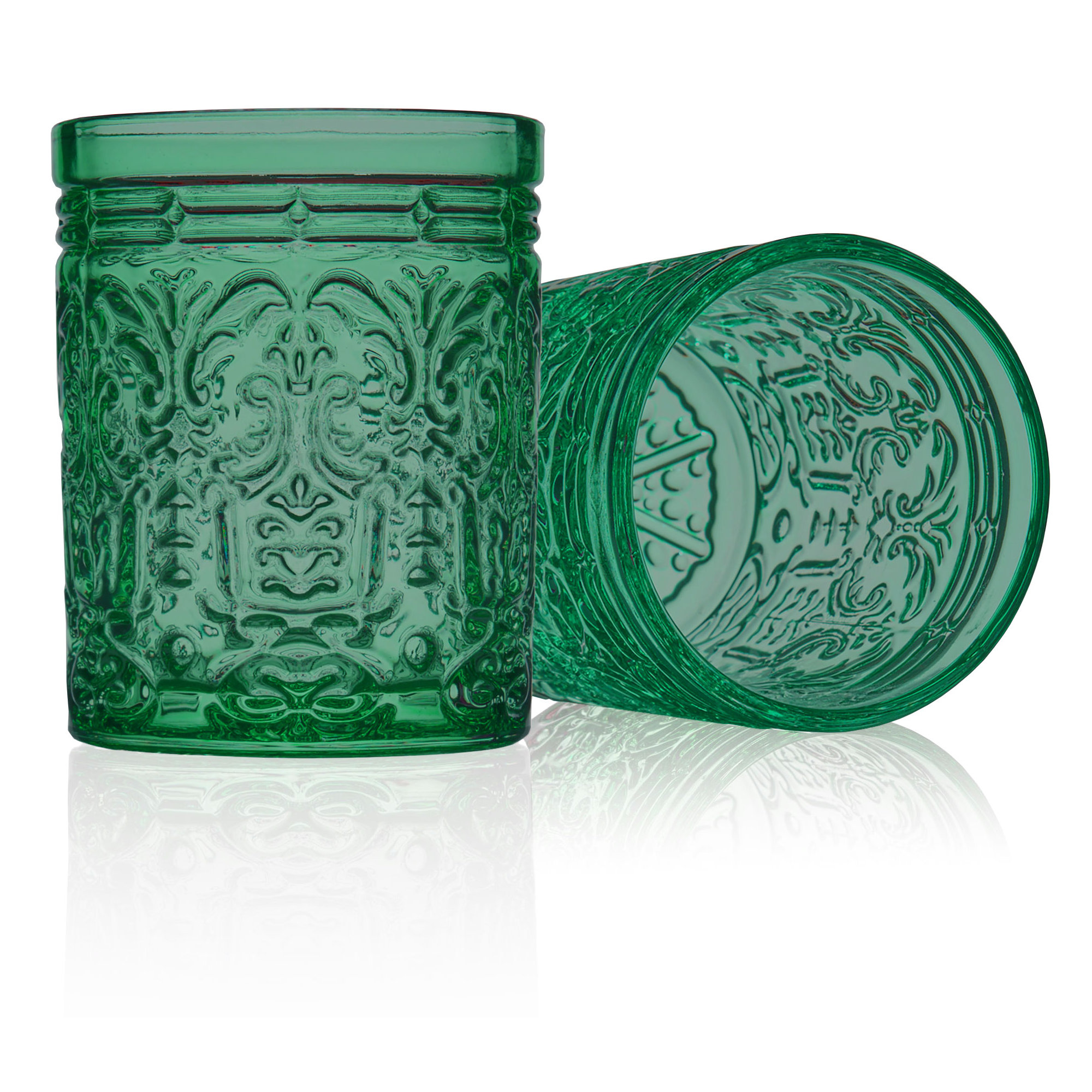 Jax Drinking Glass 11 oz, Dark Green
