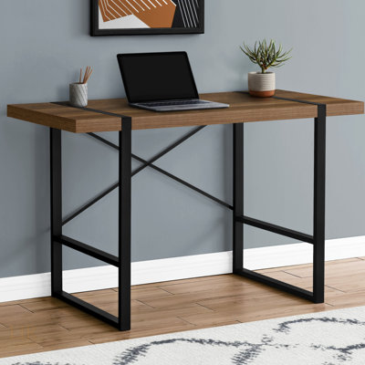 Fullilove Computer Desk, Home Office, Laptop, 48"L, Work, Metal, Laminate, Contemporary, Modern