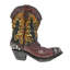 Mini-vase de cowboy en résine rustique Western