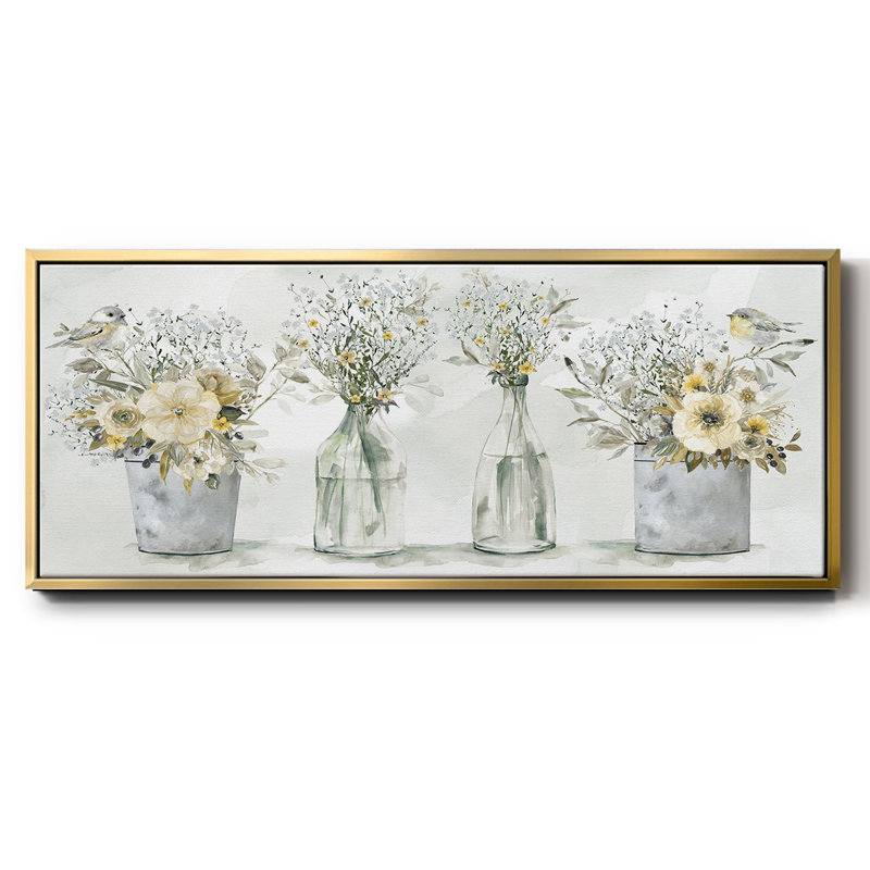 Farmhouse Bouquets - Toile encadrée, H 20 po x l 50 po