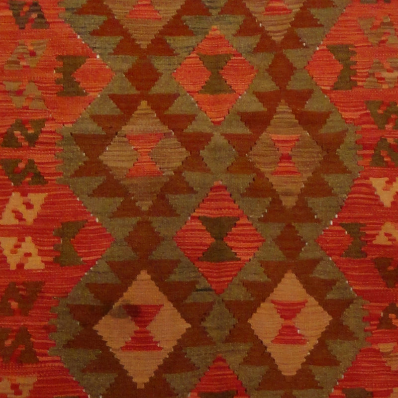 Tapis rouille tissé à la main Azpeitia