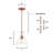 Lomita 1 - Light Copper Single Pendant-1144523795-1144523793-1147006907