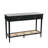Ayleena Maxwelton Solid Wood Console Table with 2 Drawers and Woven Cane Storage Shelf-1859782371