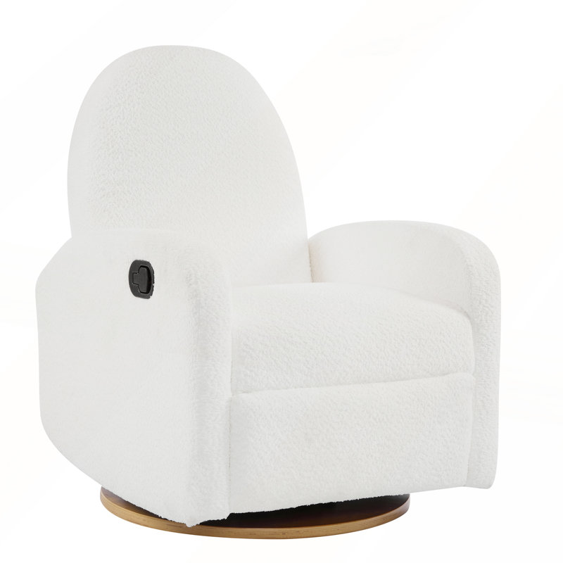 Midian Modern  Recliner Chair with 360° Swivel And Glider Base, Beige