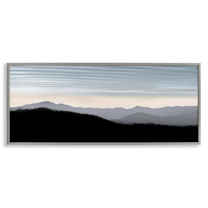 «Mountains with Rippled Sky», art giclée par Nicholas Bell, Estampe numérique Farmhouse, H 13 po x l 30 po