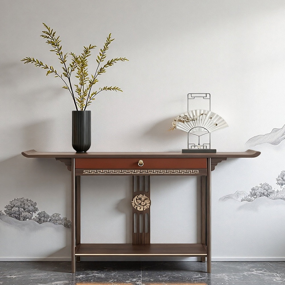 Red Barrel Studio New Chinese Style Solid Wood Console Table - Wayfair ...