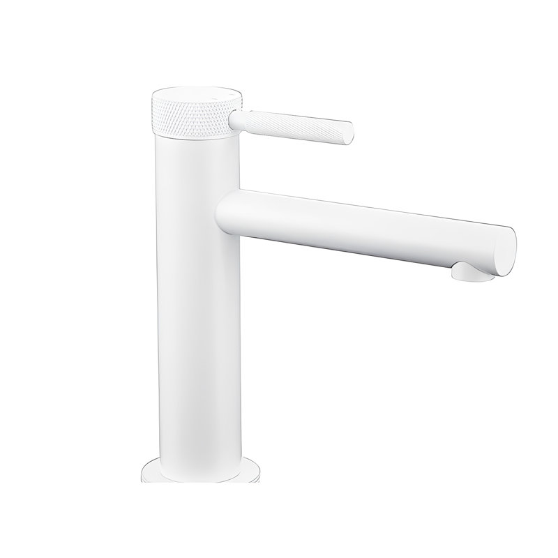 Robinet de salle de bain blanc mat