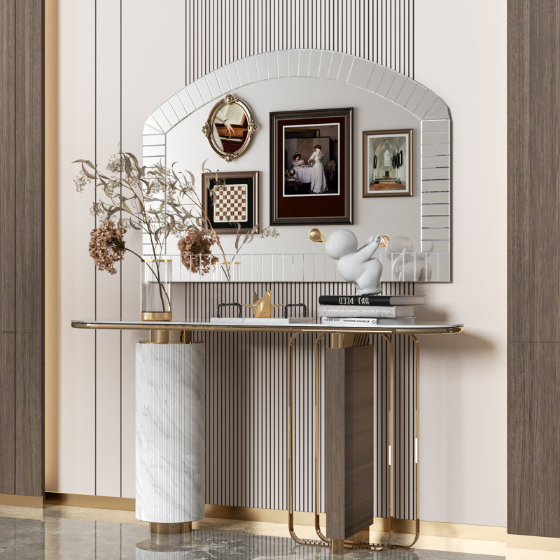 Abhiram Glass Arch Mirror