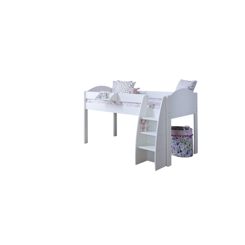 Richas European Single (90 x 200cm) Mid Sleeper Loft Bed Bed, White