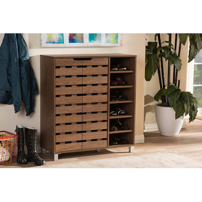 Arielle 24 Pair Shoe Storage Cabinet