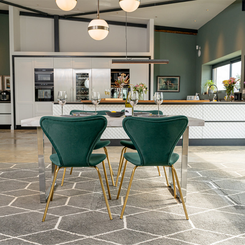 Ostby 4 - Person Dining Set, Green