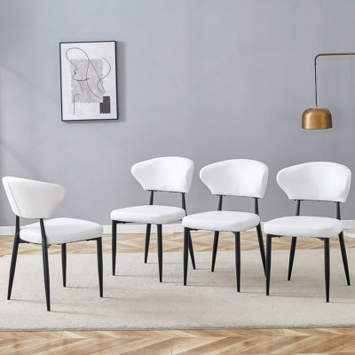 Chaise de salle à manger ergonomique et confortable avec un design élégant pour une salle à manger détendue