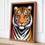 Tiger's Intense Gaze Modern - Wrapped Canvas-1227830114-1227830122