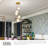 Globo 5 - Light Brushed Gold LED Cluster Pendant