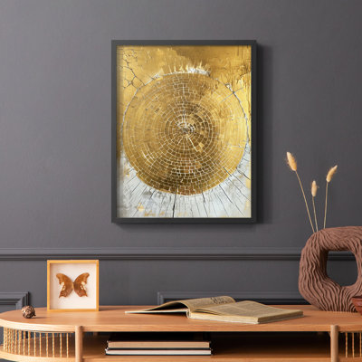 Série ABSTRACT CLxxxvi - reproduction encadrée de qualité supérieure - prête à être accrochée - aucun clou requis
