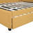 Full Size Upholstered Daybed With Trundle Sofa Bed Frame No Box Spring Needed, Linen Fabric-717044397