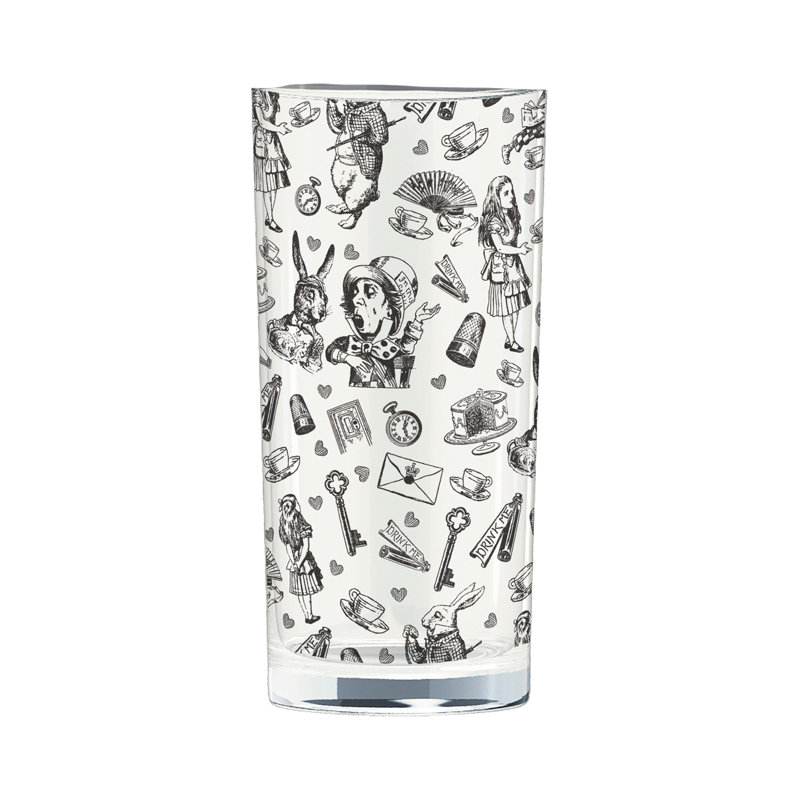 Alice In Wonderland 330ml Highball Glass Set