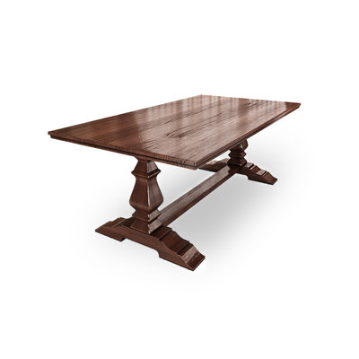 Rectangular All-solid Wood Dining Table in American Vintage Style