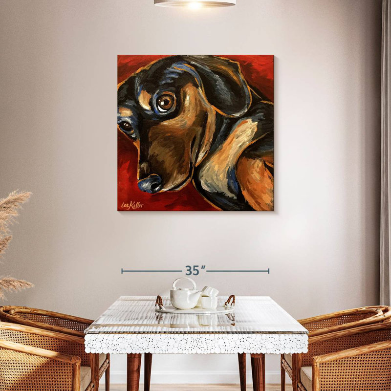 Brampt Dachshund Expressive, 36'' H x 36'' W