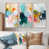 Toile naturelle avec cadre flottant