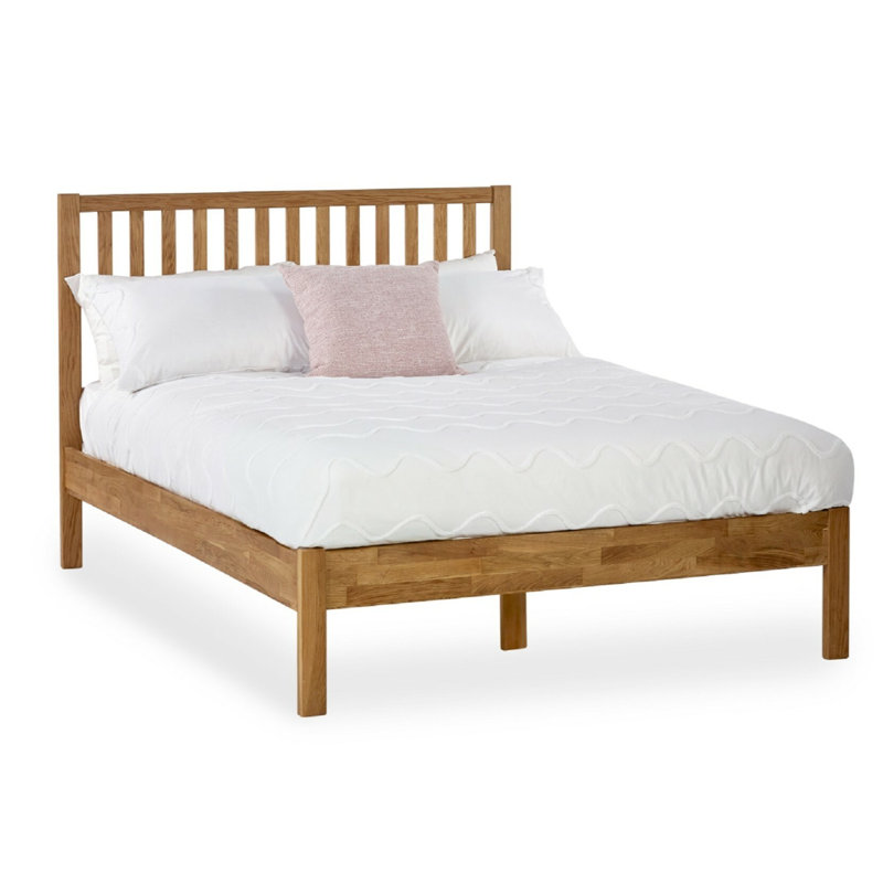 Maroa Bed Frame   , 159.5 x 204.5 cm, Oak