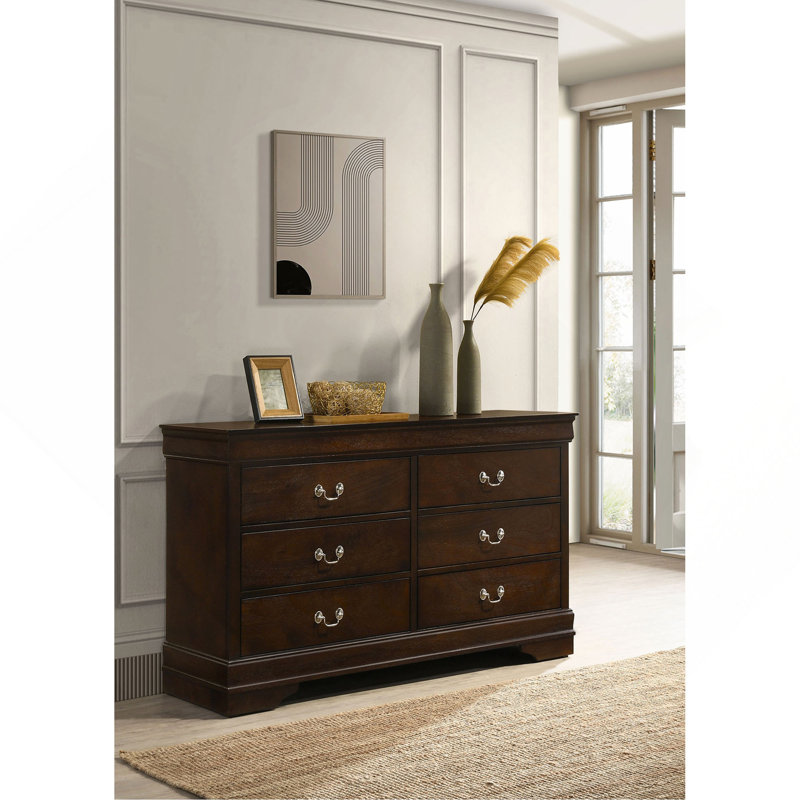 Commode 6 tiroirs, Cappuccino