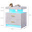 Table de chevet 2 tiroirs Ashten-891896775
