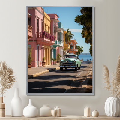 Cuba Cienfuegos Pearl Of The South II - Cuba Landscape Framed Canvas Print Wall Art