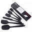 Ensemble de 6 spatules de cuisine, cuillère à racler en silicone sans BPA, ustensiles de cuisson antiadhésifs pour barbecue résistants à la chaleur