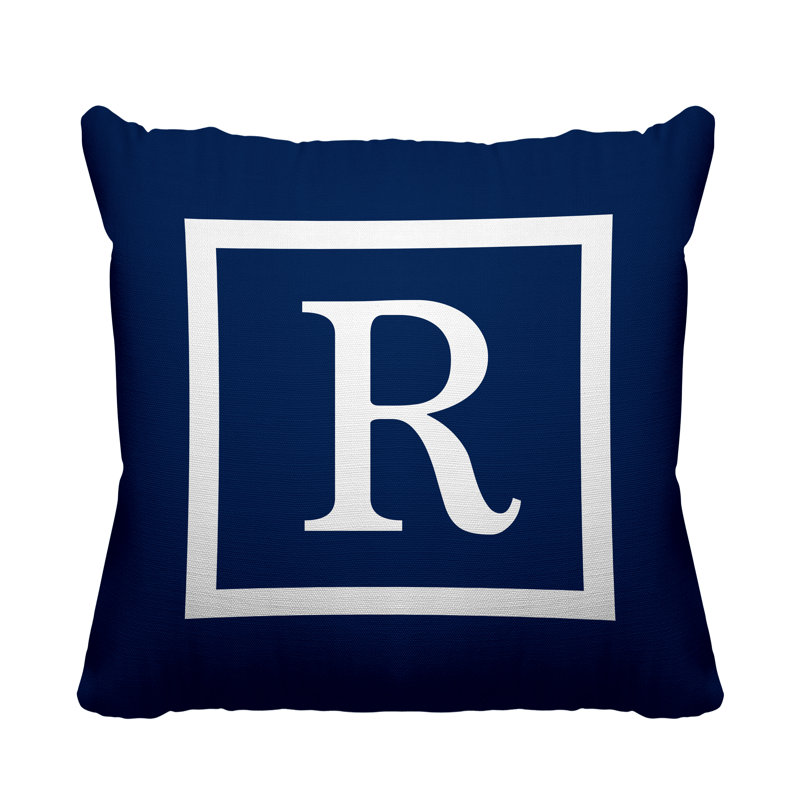 Coussin Colter, L 17 po x H 17 po, Bleu marine, R