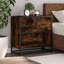 60cm W Metal Bedside Table-2140315944