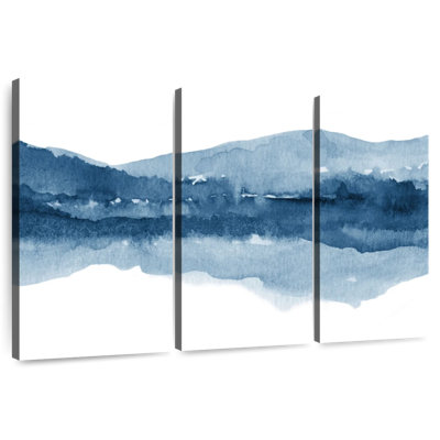 Avery Watercolor Landscape XI Navy Blue II