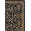 Oriental Hand-Knotted Blue / Gold Area Rug-1460860104