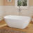 Fslefay 51'' Freestanding Bathtub Solid Surface Deep Soaking Tubs