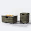 Table de feu Pe, plateau de table en céramique, réservoir de propane, profondeur du colis, poids de 95 lb-776903352-776903359