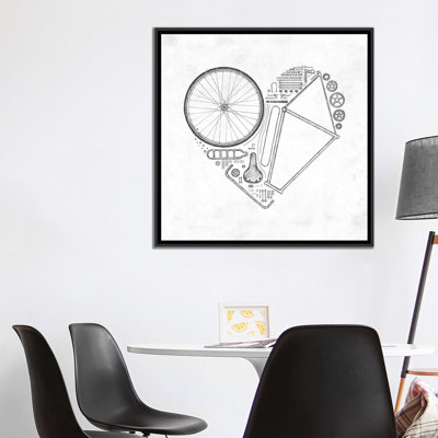 « love bike », impression sur toile tendue