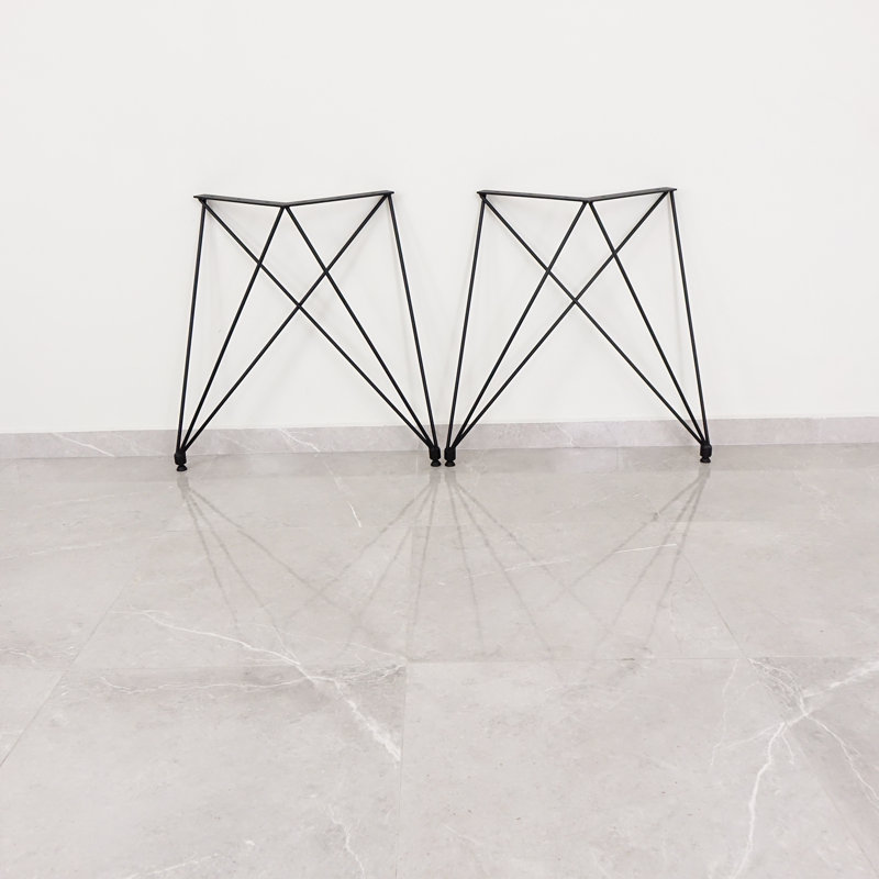 Benita Table Leg, Black, 75cm H x 72cm W x 1cm D