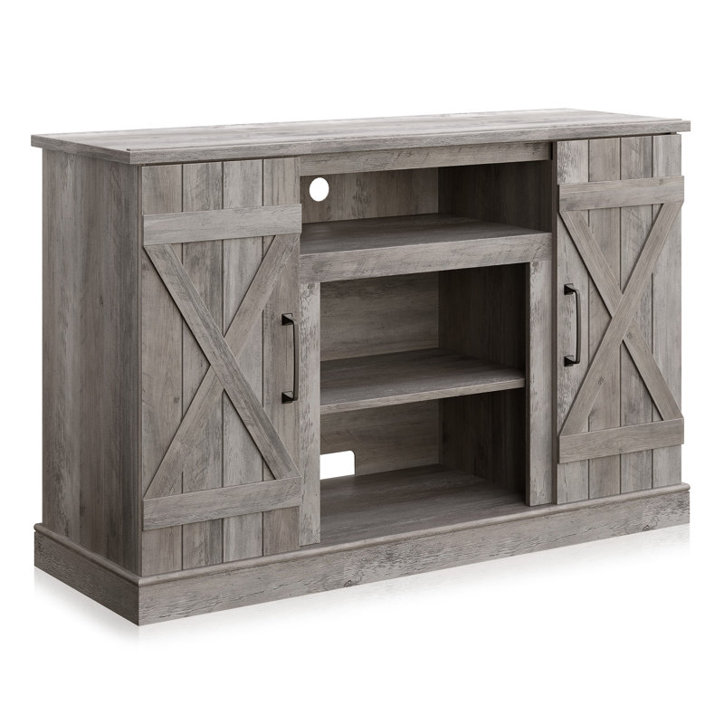 Pennsville 47" W TV Stand Media Console, Oak