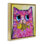 Art mural sur toile flottante, "Pink Cat & Yellow Fish", par Nettie Price