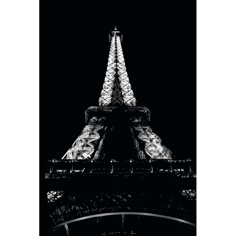 Tour Eiffel La Nuit by Jennings Sheffield - Wrapped Canvas Print, 122cm H x 81cm W x 3.8cm D