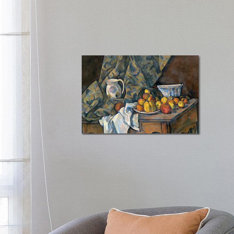 Still Life With Apples And Peaches, C.1905 by Paul Cezanne - Wrapped Canvas Gallery-Wrapped Canvas Giclée