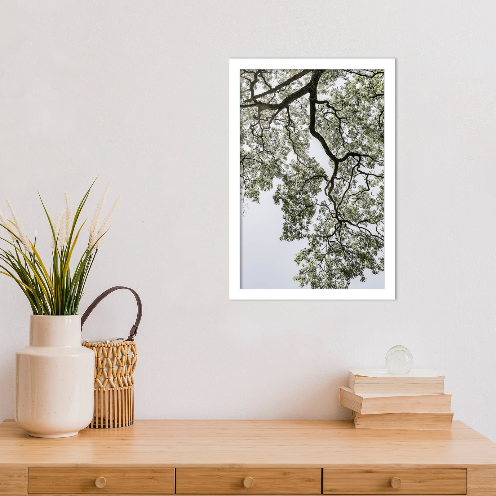 Pleasantville "Coastal Forest" Print, White, 17" H x 12" W