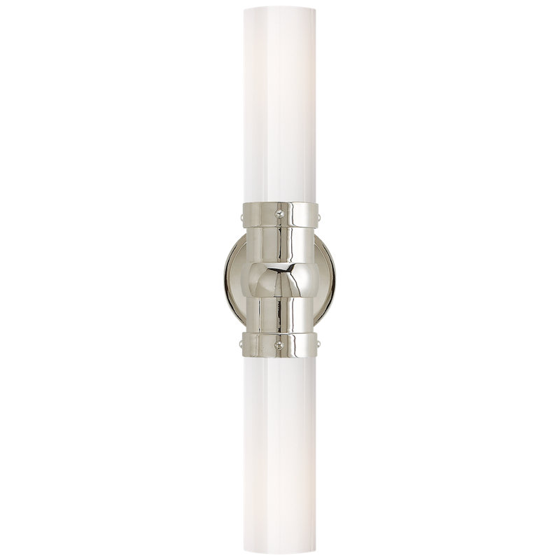Thomas O'Brien Graydon Double Bath Light, Polished Nickel